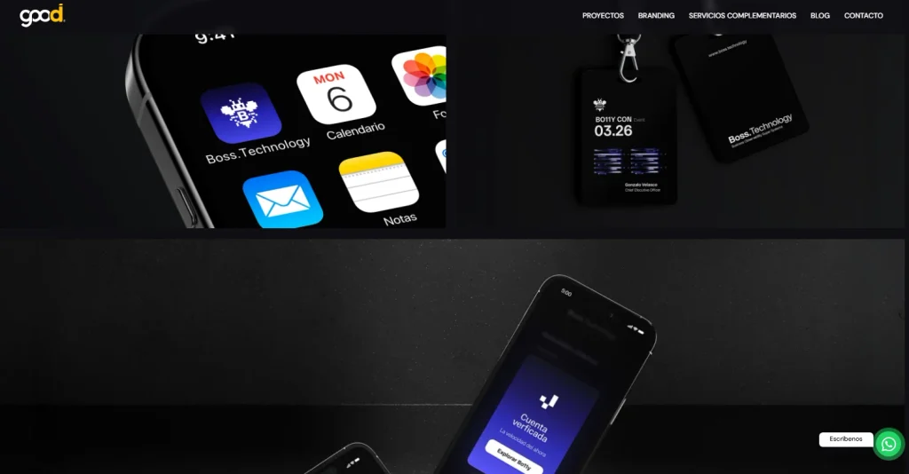 Good Aidia, agencia de branding, proyecto Boss.Technology