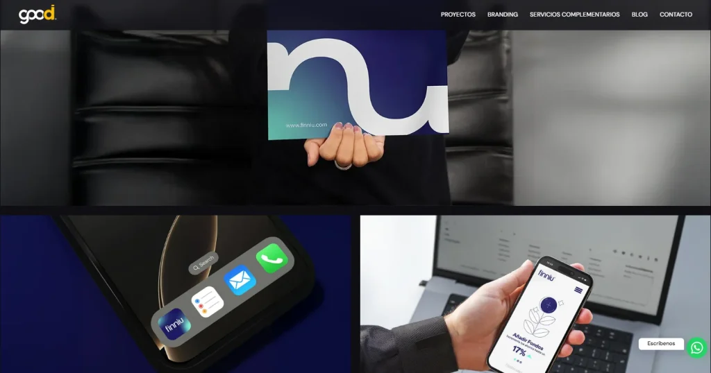 Good Aidia, agencia de branding, proyecto FINNIU