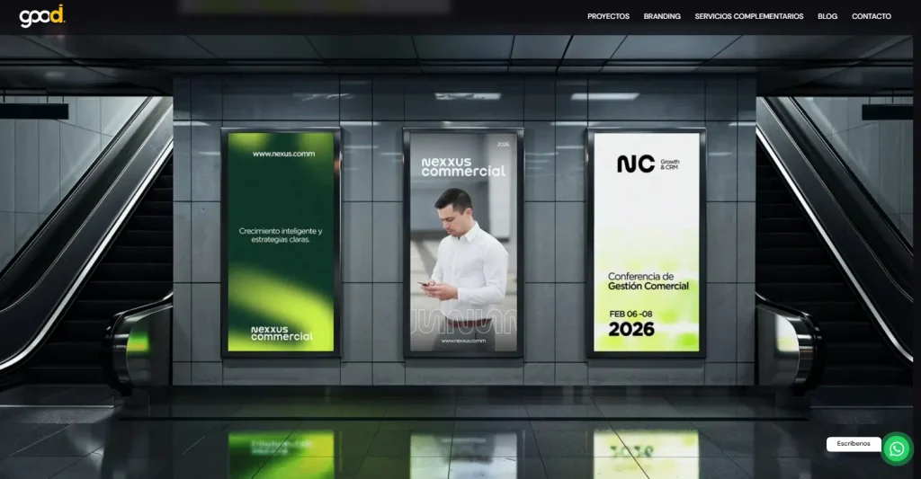 Good Aidia, agencia de branding, proyecto Nexxus Commercial